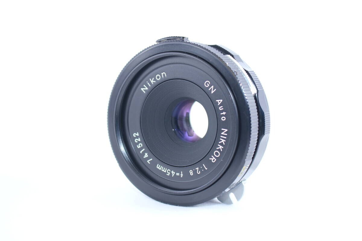 良品 NIKON AUTO NIKKOR 45mm F2.8 GN #1145 NIKON GN Auto NIKKOR 45mm F2.8 SLR Camera Lens Manual Focus