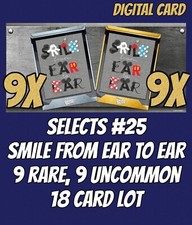 Topps DISNEY COLLECT SELECTS #25 SMILE FROM EAR TO EAR 9 Gold 9 UNC 18 Card LOT