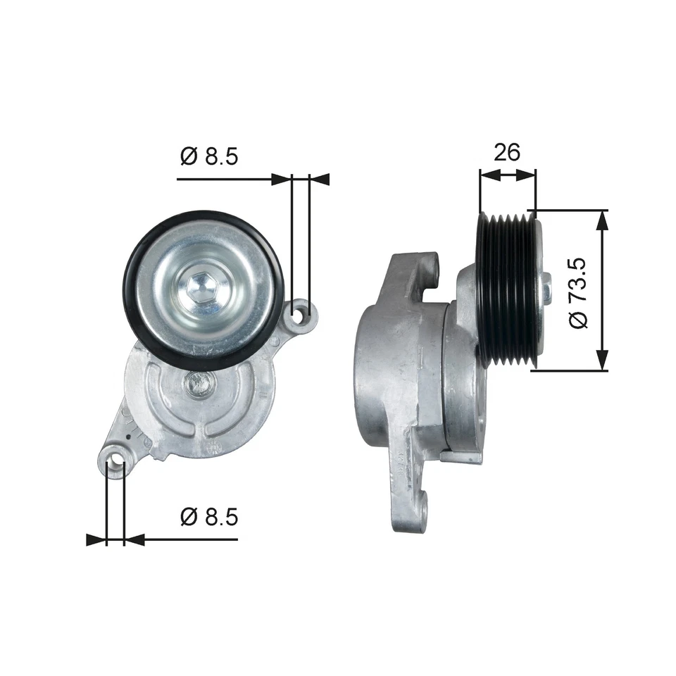BELT TENSIONER VRIBBED BELT T39279 FOR MAZDA ZJ-46/VE 1.3L ZY-VE/DE 1.5L 4cyl 2 - Image 2 of 4