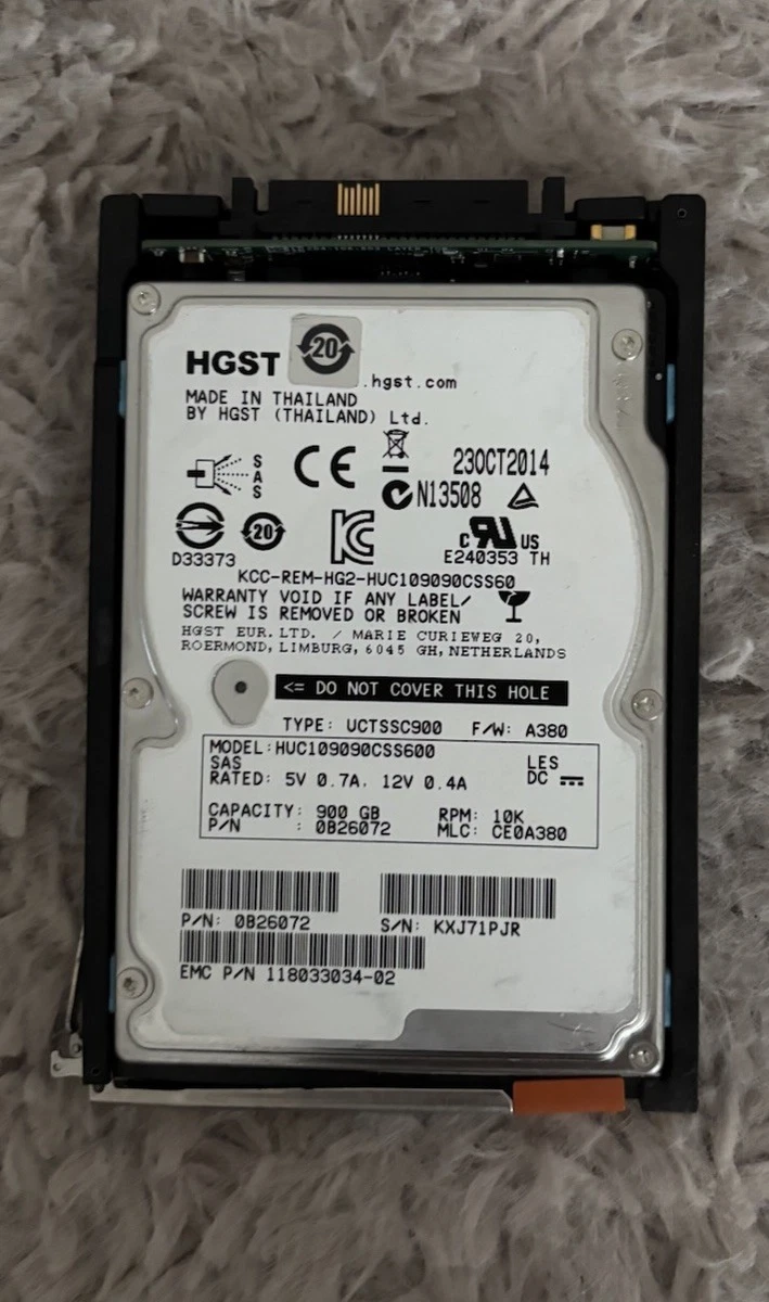 Disque Dur Interne HGST 1To 2,5″ HTS541010A9E680 – Pour Portable, Occasion