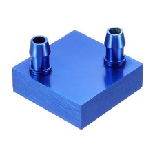 Aluminum Water Cooling Block 40x40x13mm Liquid Cooler Heat Sink Systems, Blue