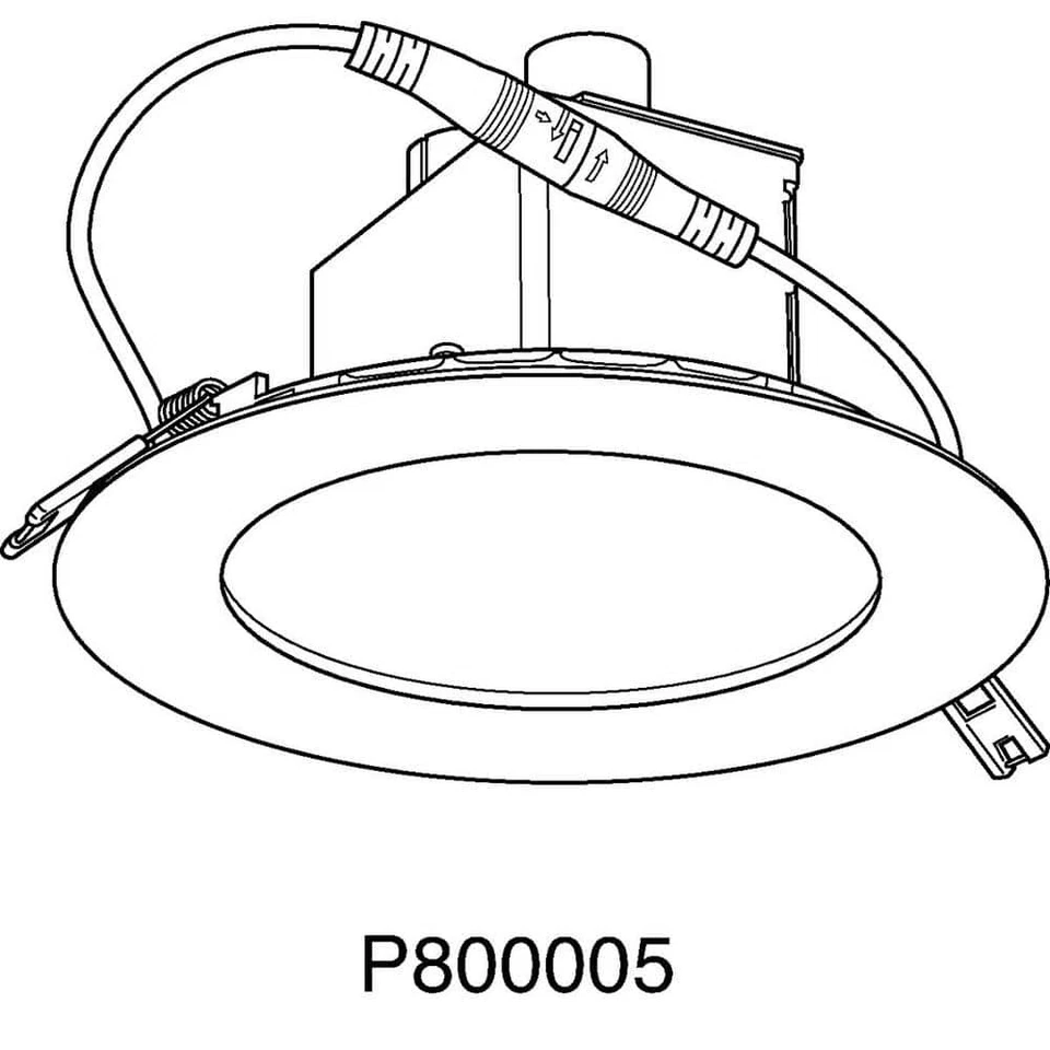 Progress Lighting 7 in. 3000k Brushed Nickel Integrated LED Recessed Trim - Image 3 of 4