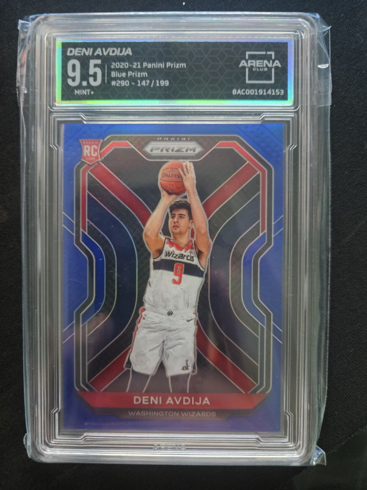 2020-21 Panini Prizm - Deni Avdija #290 Blue Prizm /199 (RC)