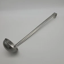 Dura Ware 18/8 Stainless 4 oz Ladle w Hook Korea # 7354 Industrial Commercial