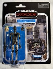 Star Wars  The Mandalorian Vintage Collection IG-12  Grogu & Anzellan  Kenner