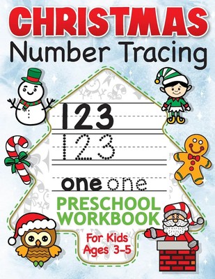 Big Dreams Art Supplies | Christmas Number Tracing Preschool Workbook for...