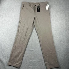 Alfatech Tech Pants Mens 32x32 Grey Stretch Comfort Waistband Moisture Wicking