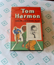 RARE Vintage Tom Harmon And The Great Gridiron Plot HC Book & DJ 1946 Whitman NR