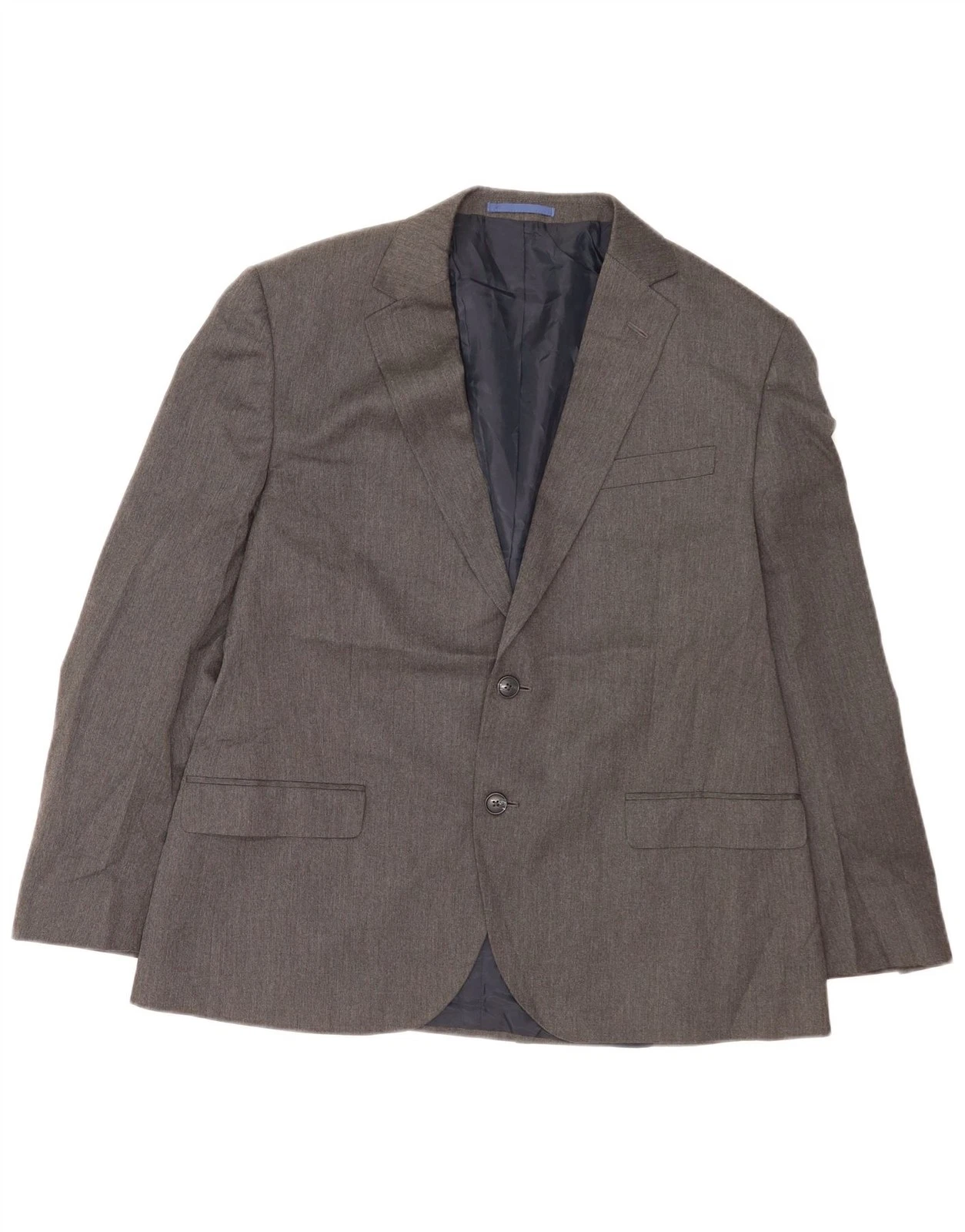Marks & Spencer Mens 2 Button Blazer Jacket IT 42 XL Grey Polyester BX14