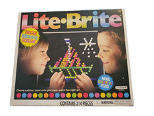 214 Pegs Magic Screen Retro Style Lite Brite Kids Toy Fun Light Bright UNUSED