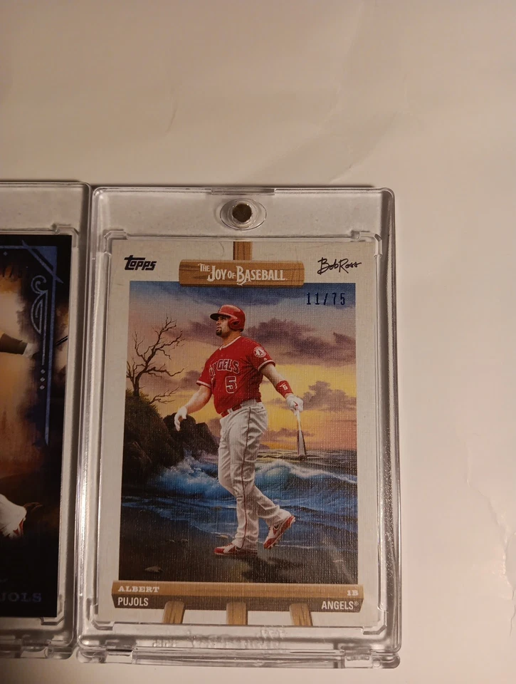Bob Ross Joy Of Baseball Set Of 2 Albert Pujols Numbered Inserts! - Image 4 of 4