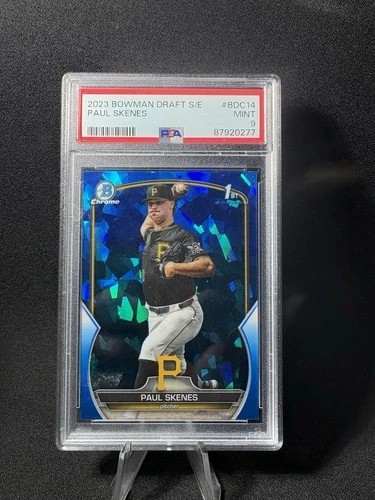 Topps Bowman Chrome Draft Sapphire Paul Skenes #BDC-14 PSA 9 Pirates