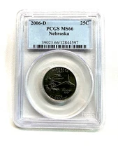 2006-D Nebraska Quarter Nebraska PCGS MS66 39023.66/12844597