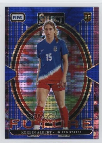 2024-25 Panini Select FIFA Future Blue Pulsar Prizm Korbin Albert #23 11ng