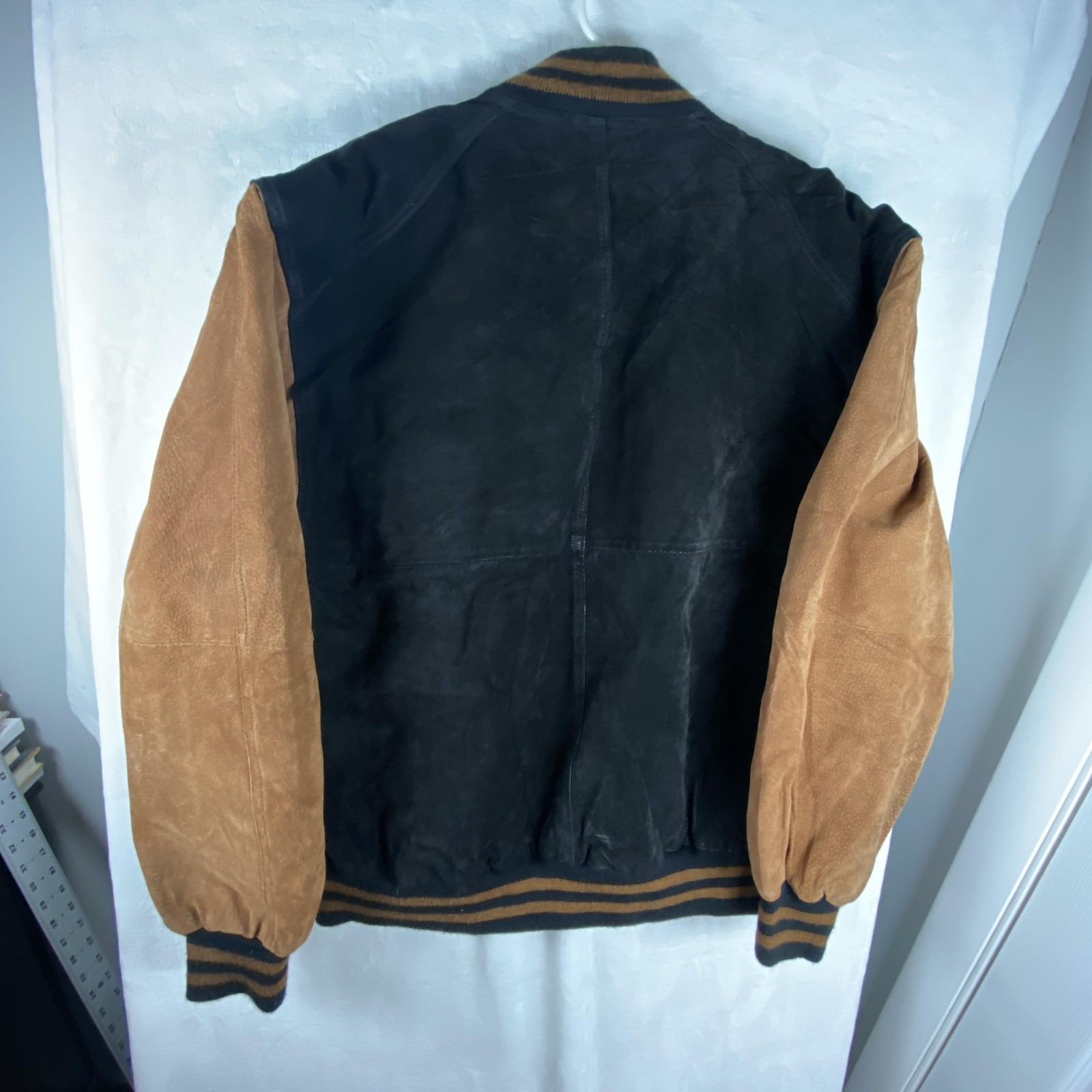 Basic Editions Jacket Mens Medium Black Brown Lea… - image 11