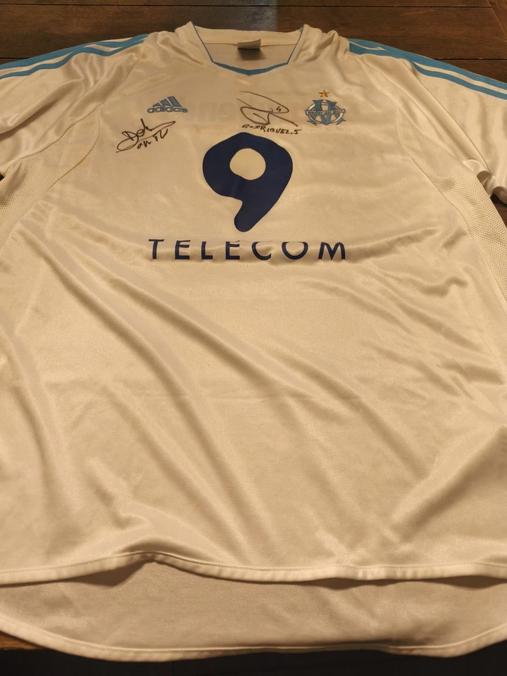 MAILLOT EXCEPTIONNEL OM 2003/2004 DÉDICACÉ – Saison Finale UEFA ! - Photo 3/4