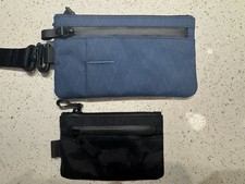 Alpaka Zip Clutch And Zip Pouch, XPAC Blue, Black