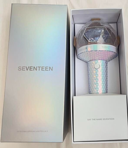 SEVENTEEN Carat Bong Official Light stick Pen Light Stick Ver. 1 Ver. 2 Set Used - Picture 3 of 11