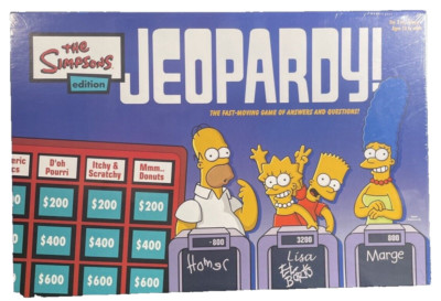 The Simpsons Edition of Jeopardy 2003 Pressman Toy Corp. NEW & UNOPENED