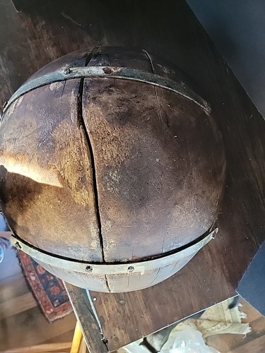 GRAN cuenco de madera 18" diámetro rústico masa primitiva tallado a mano reparado casa de campo ÚNICO EN SU CLASE - Imagen 15 de 21