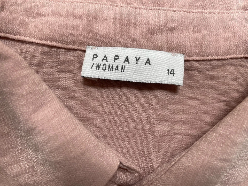 Ladies ( Matalan ) Long Sleeved Blouse/Shirt (Size: UK 14) Colour: Light Pink - Image 2 of 3