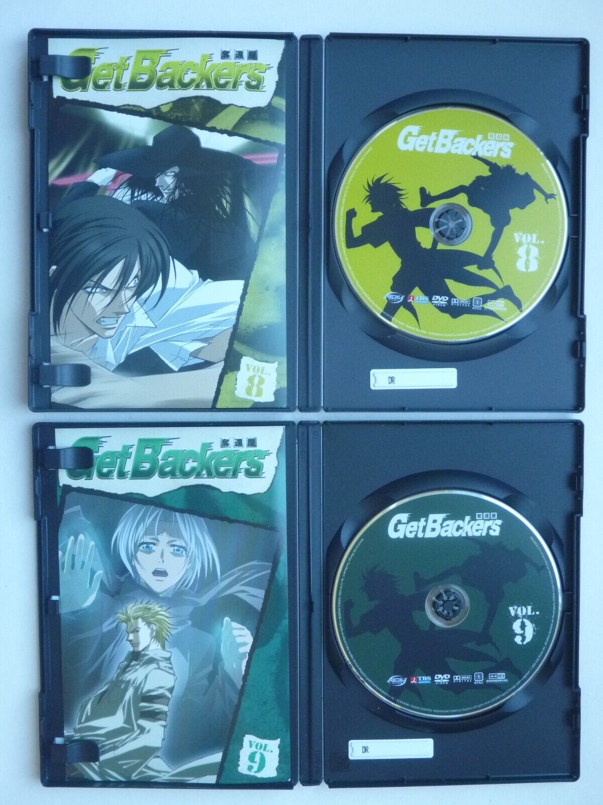 Get Backers 3-DVD Lot Anime Series Volumes 4 5 6 Eps 26-30 ADV Films  GetBackers