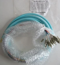 NEW LYNN LCX12FOM4-3M FIBEROPTIC PATCH CORD MULTIMODE OM4 12-FIBER LC