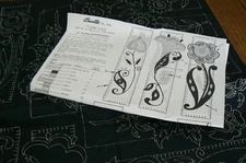 Bucilla #508 Flower Power Tri-Chem Liquid Embroidery Paint Bookmarks