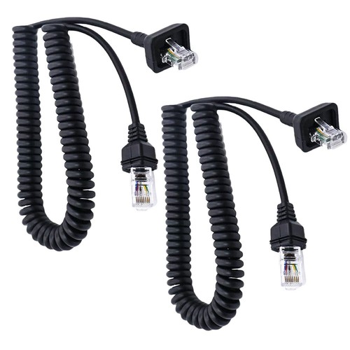 Mic Microphone Cable Cord For DTMF Kenwood Radio KMC-30 KMC-32 KMC-35 KMC-36 US - Zdjęcie 14 z 17