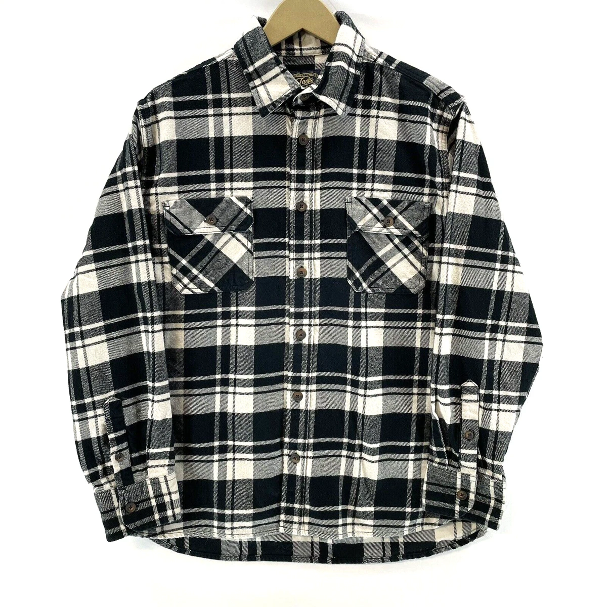 Jachs Men's Plaid Button Up Shirt Heritage Flannel Outdoor