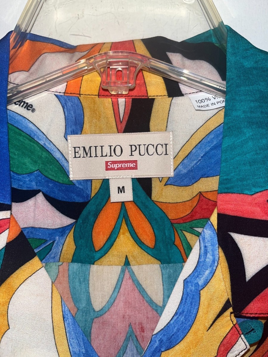 Mens Supreme x Emilio Pucci silk shirt size Large new with tags
