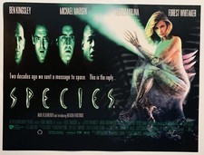 SPECIES STARRING BEN KINGSLEY - ORIGINAL VIDEO STORE POSTER 12" X 16" VGC RARE