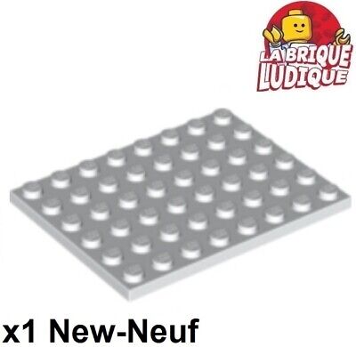 Lego 1x flat plate 6x8 8x6 white/white 3036 new 