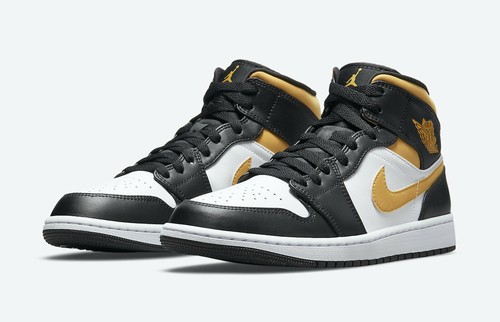 Nike Air Jordan 1 Mid GS White Pollen 