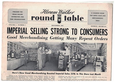 1947 Hiram Walker Whiskey Distributors' Newsletter