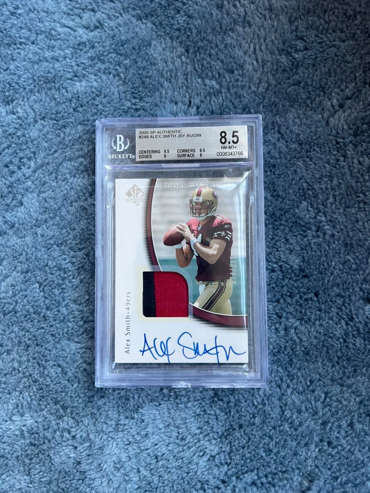 Alex Smith SP Authentic #248 Signed Patch