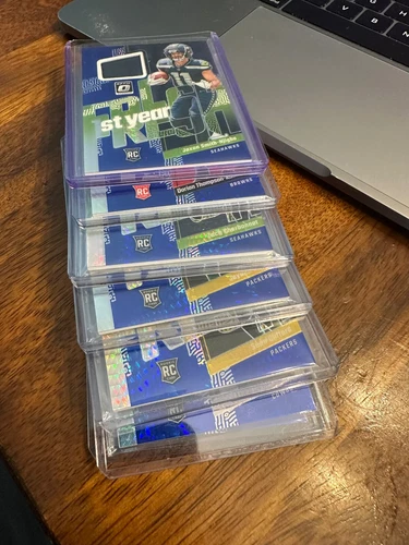 2023 Panini Donruss Optic - 1st Year Fresh Blue Hyper Prizm #FYF-JSN Jaxon Smith-Njigba (MEM, RC)