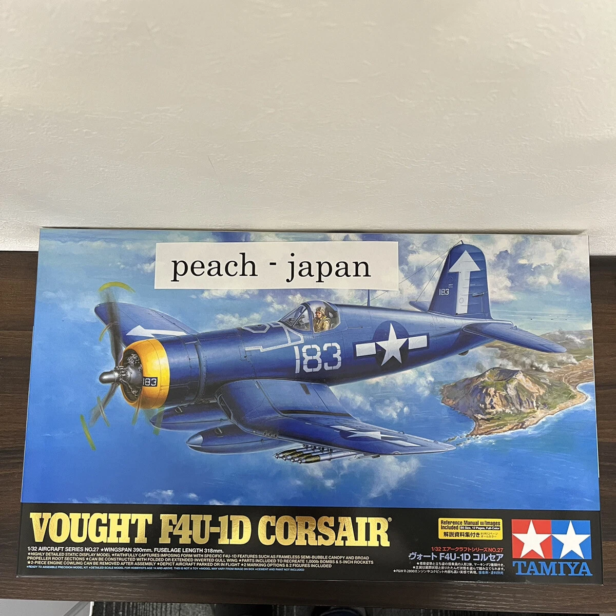 タミヤ 1/32 エアークラフトシリーズ No.27 アメリカ海軍 ヴォート F4U-1D コルセア プラモデル 60327 タミヤ 1&frasl;32 エアークラフトシリーズ No.27 アメリカ海軍 ヴォート F4U