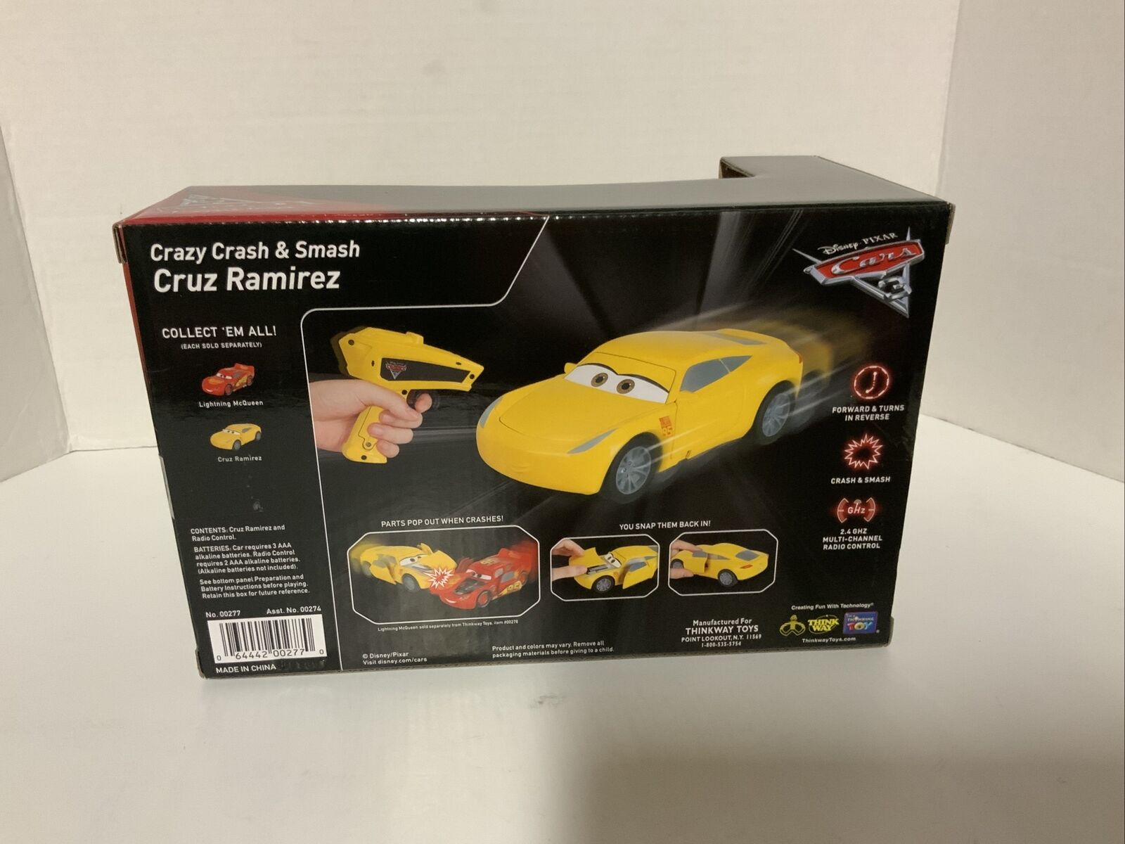 Cars 3 RC Car Cruz Ramirez Lightning Mcqueen crazy crash