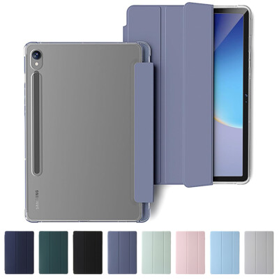 Samsung Galaxy Tab S9 FE シルバー Sペン、純正ケース For Samsung Galaxy Tab S9/S9 FE Plus PU Smart Case Stand