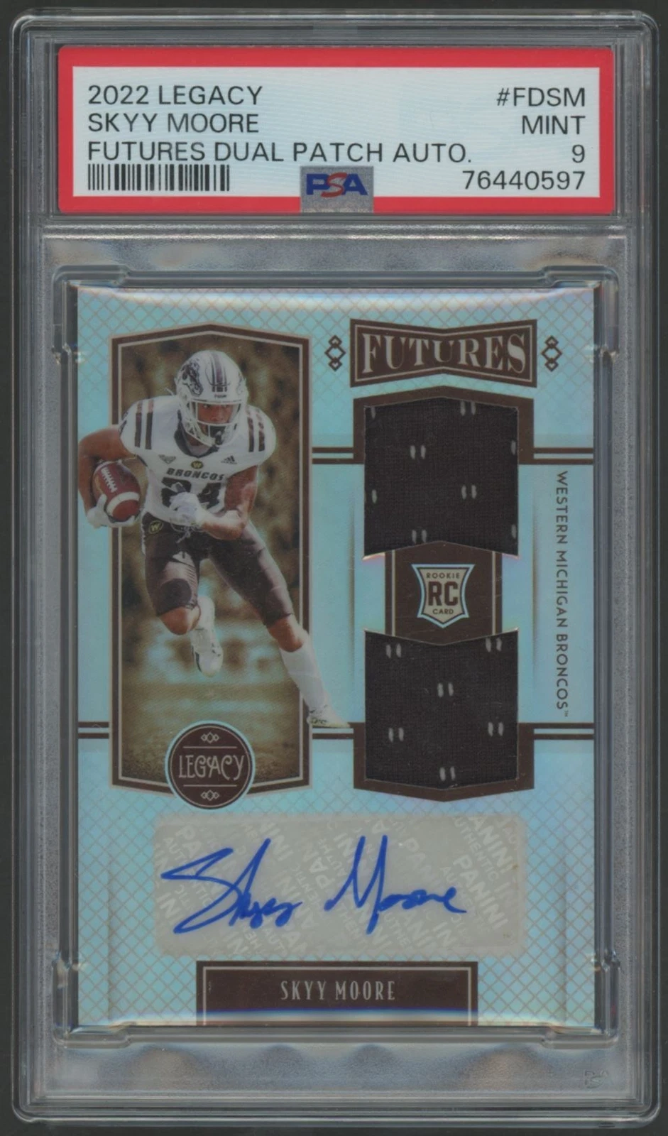 Skyy Moore Panini Legacy Futures Dual Patch Autograph #FDSM Base