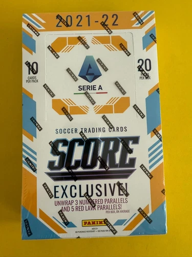 BOX RETAIL DA 20 BUSTINE SIGILLATO PANINI SCORE SERIE A 2021-2022 TRADING CARDS