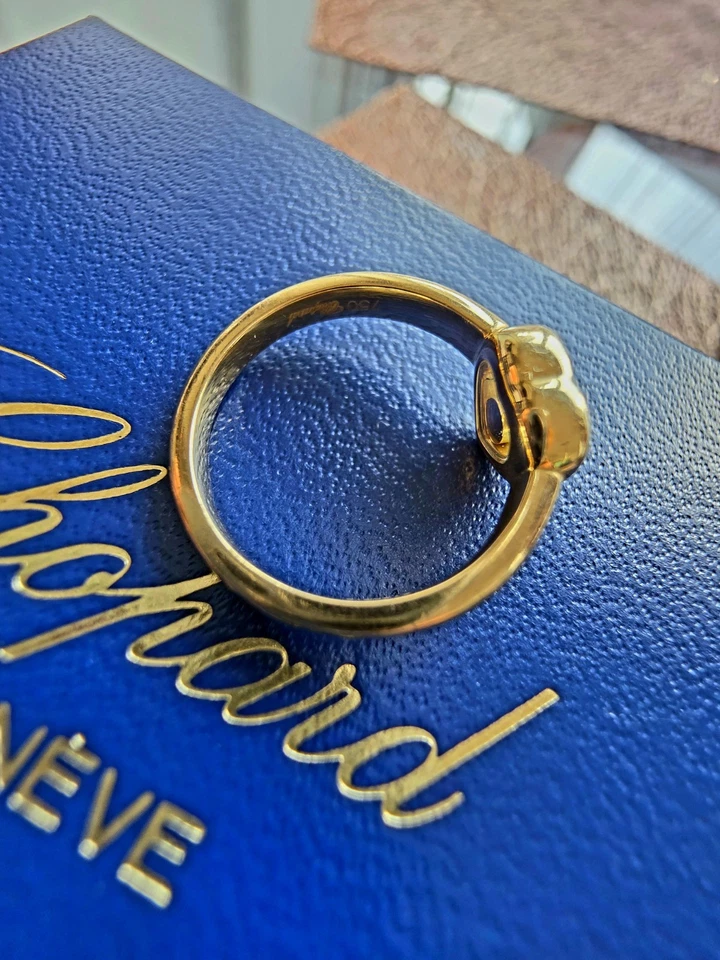 Chopard Happy Diamonds Ring Herz 18K Gelbgold 0,05ct mit Zertifikat & Box - Bild 4 von 4