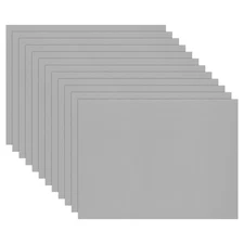 12Pcs 4mm Corrugated Plastic Sheets, 12 x 16 Inch Corrugated Poster Board Gray