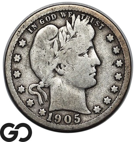 1905-S Barber Quarter, Better Date