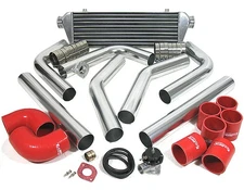 Jdm'S 28X7X2.5" Fmic Intercooler+Piping+Type-S Bov Cf