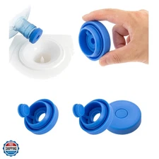 3 PACK Reusable 5 Gallon Water Jug Cap, Food Grade Silicone Replacement Bucke...