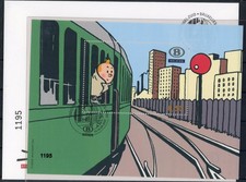 [G41.817] Belgium Railway 2007 Tintin Rare numbered Sheet Used VF $230