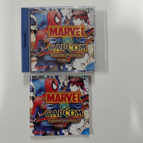 Marvel vs Capcom Clash of Super Heroes Dreamcast Case & Manual ONLY