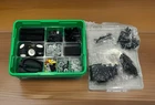 LEGO Dacta Technic Lot of Assorted Parts Mix of Pins, Wheels,Plates, Tires w/Bin